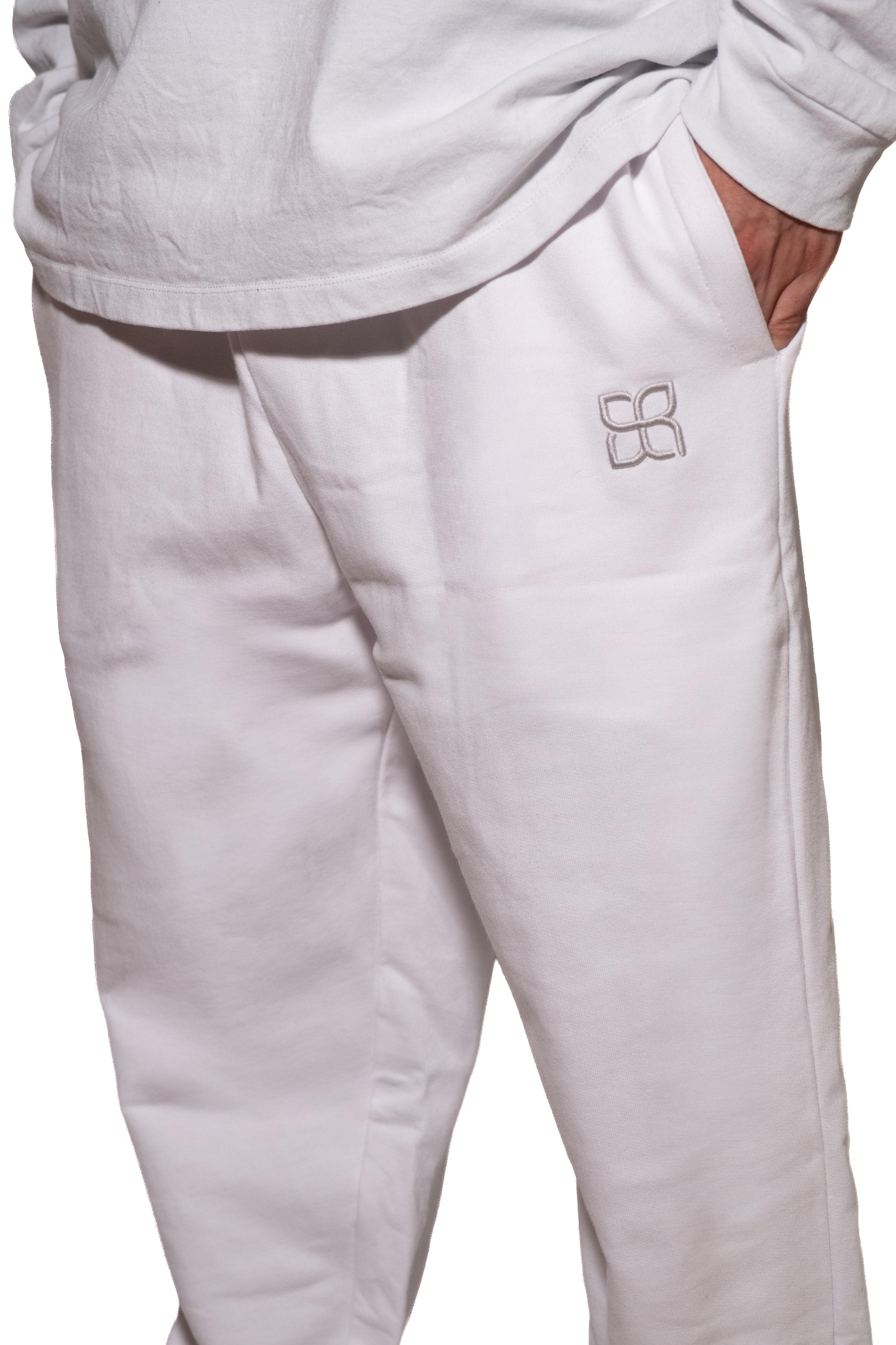 Pantalone tuta essential bianco