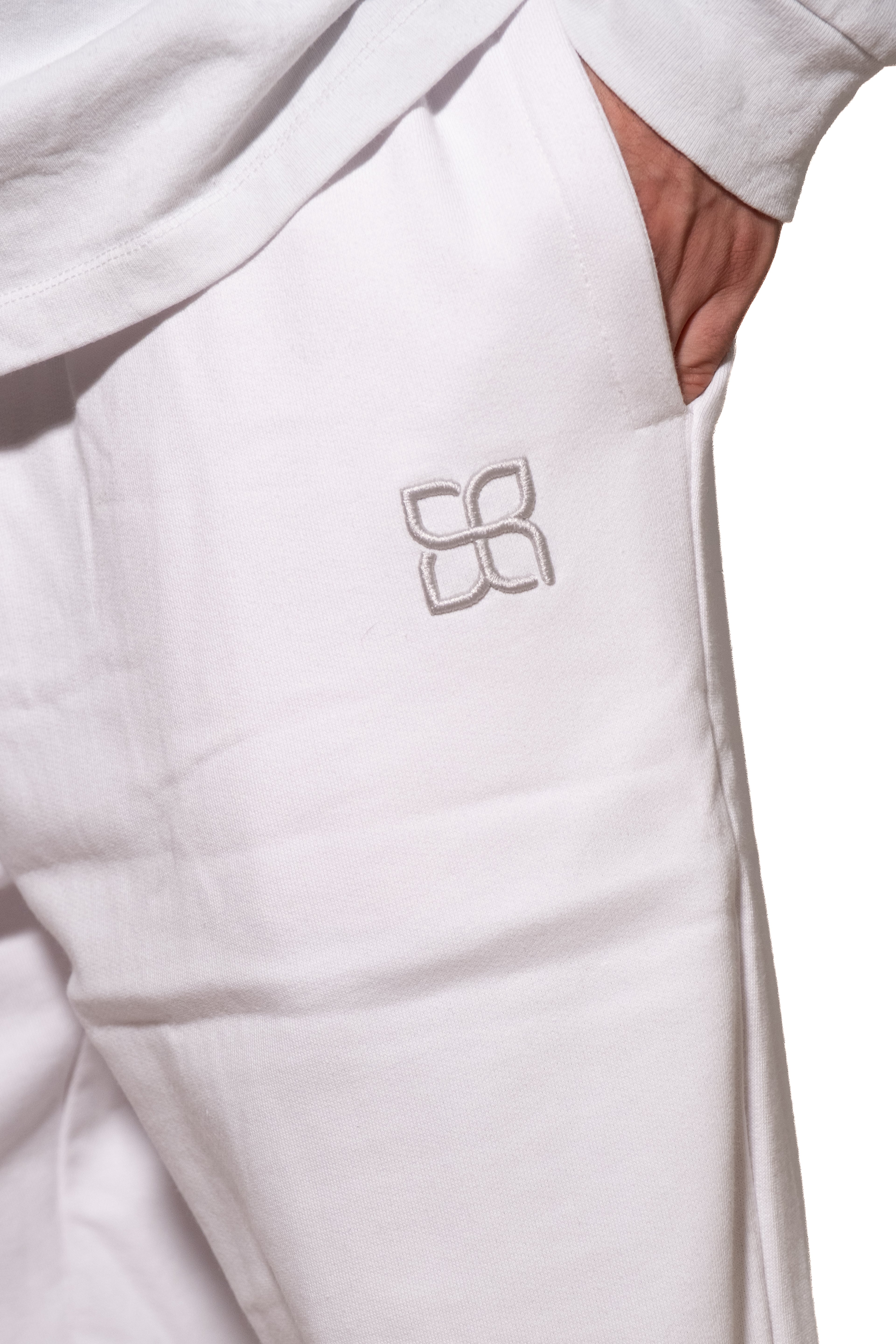 Pantalone tuta essential bianco