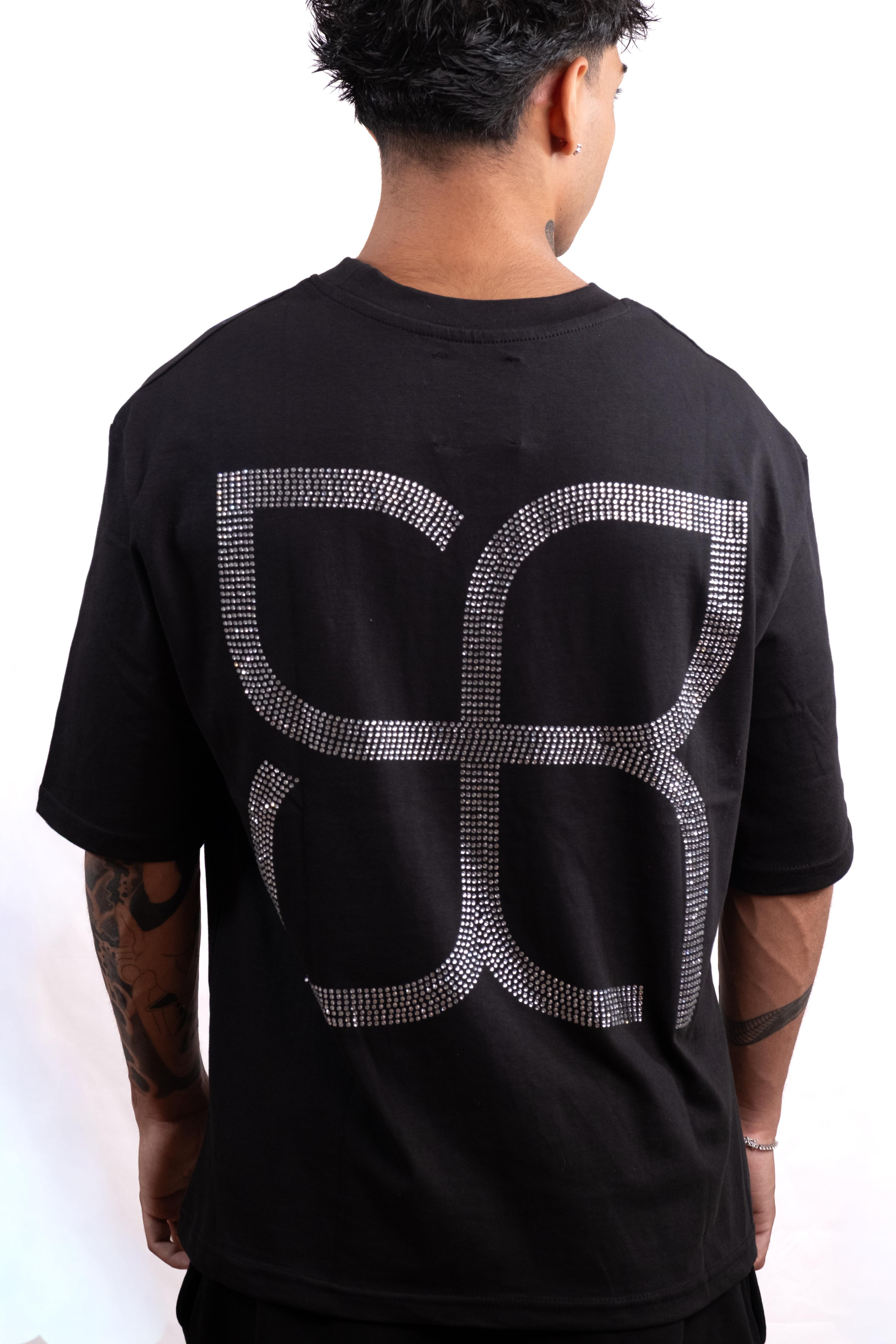 T-shirt icon crystal nera