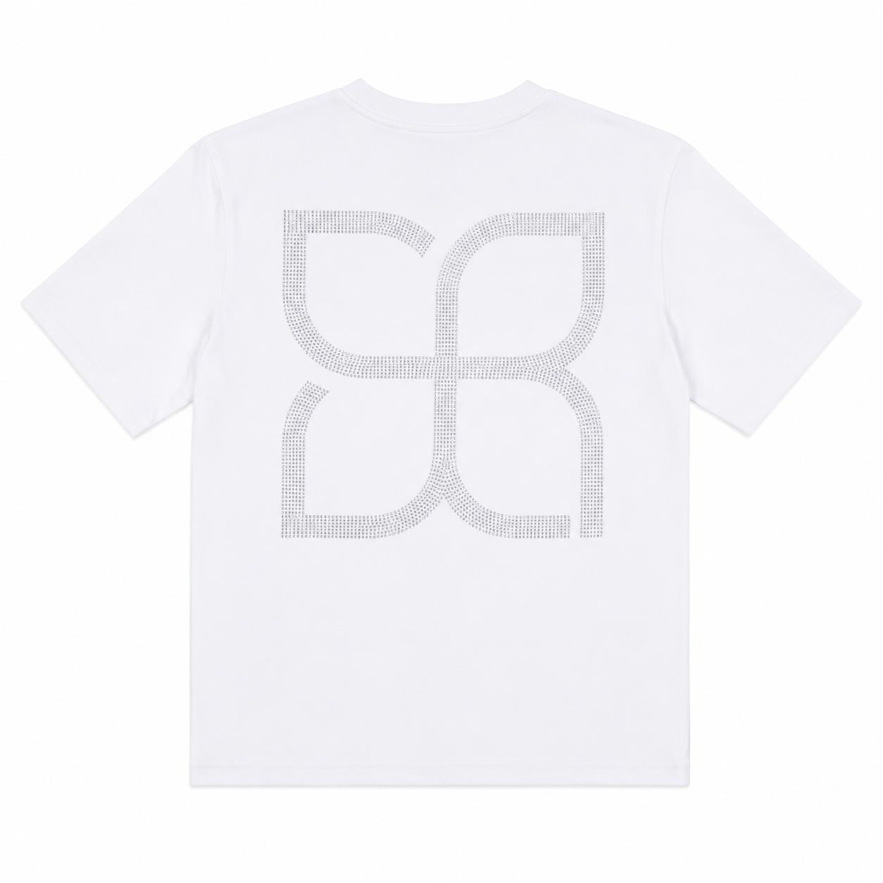 T-shirt icon crystal bianca